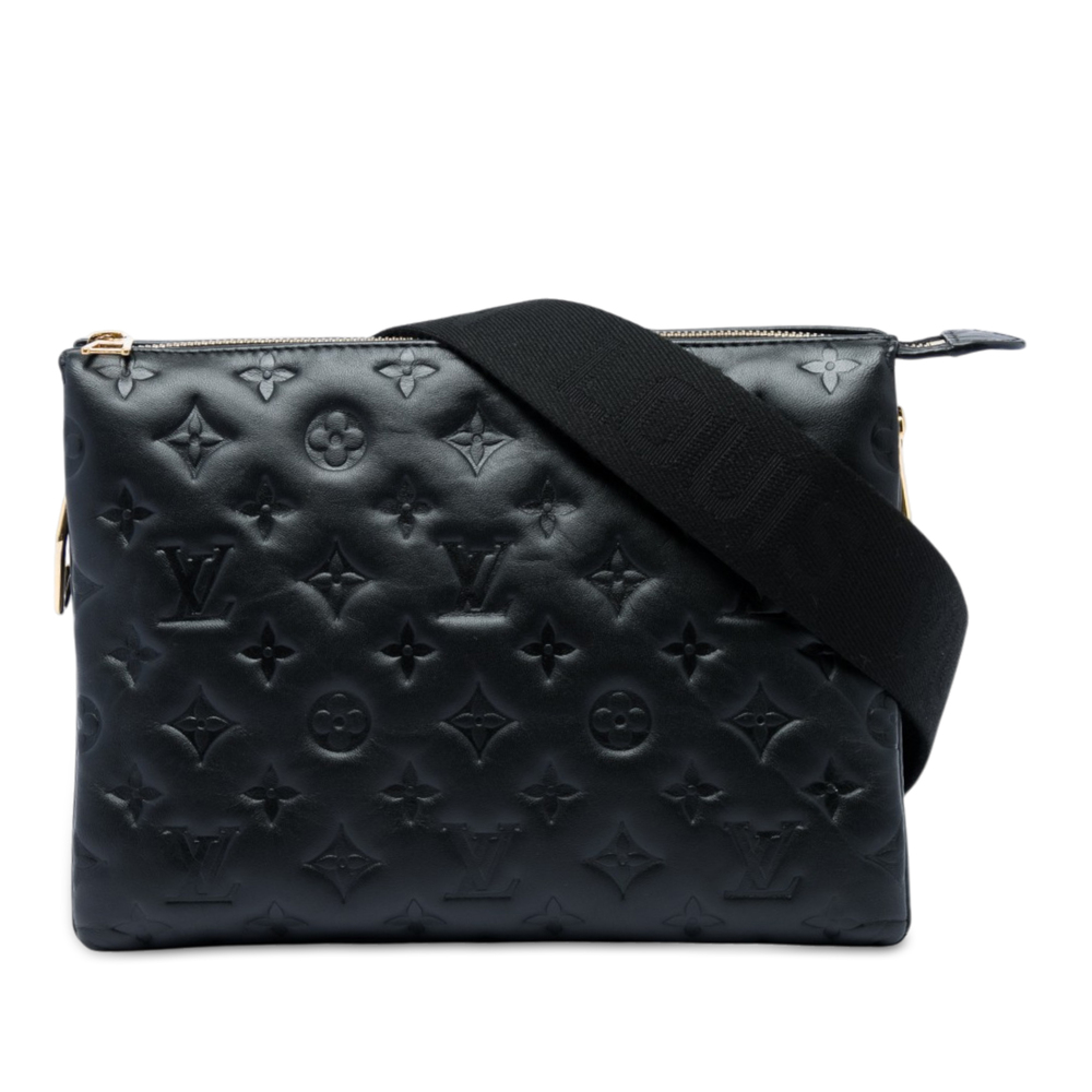 Pre-Loved Louis Vuitton Monogram Embossed Puffy Lambskin Coussin PM